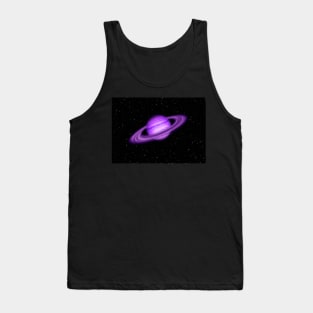 Purple Jupiter Planet Tank Top